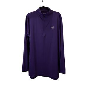 Veil Spark Women's Purple Long Sleeve 1/4 Zip Tunic Athletic Top Size XL